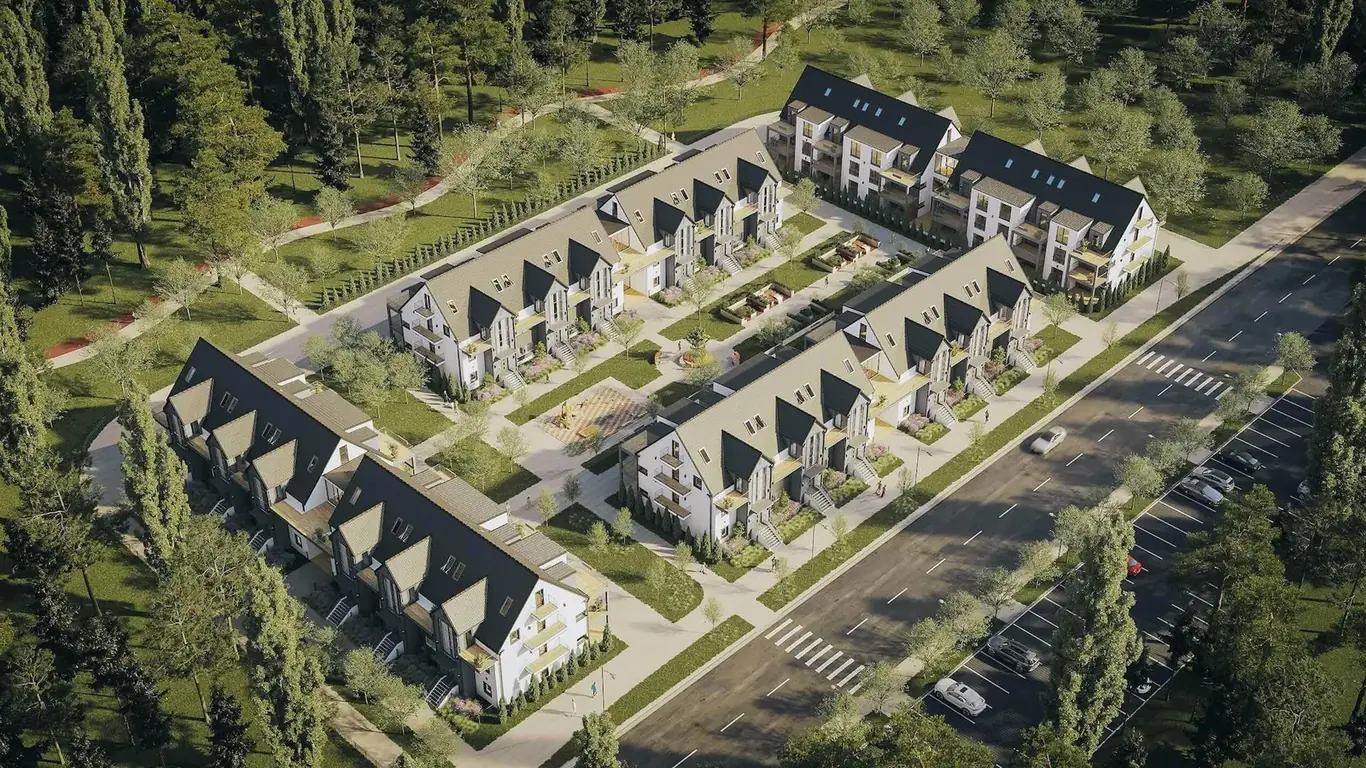 3D rendering of a large residential development in Los Angeles