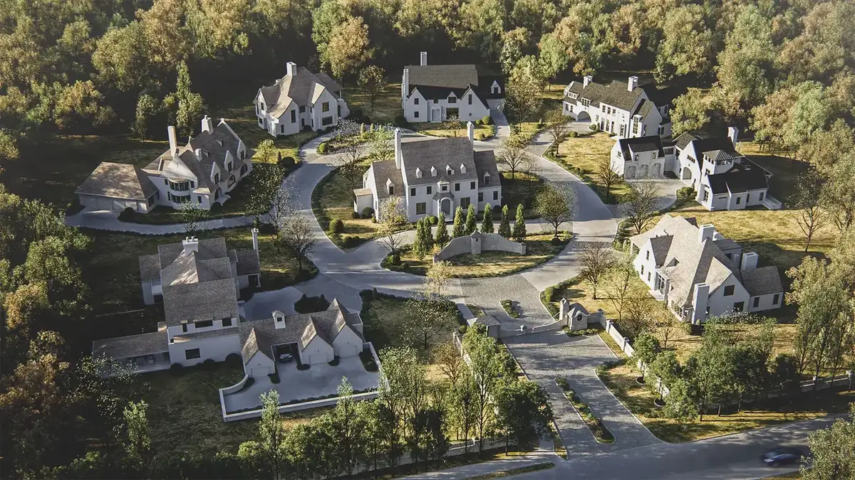 Exterior rendering for real estate