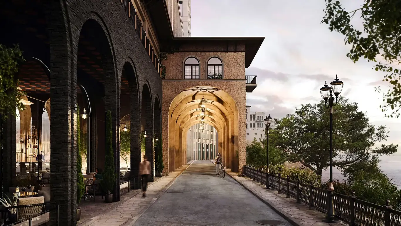 Restaurant exterior rendering