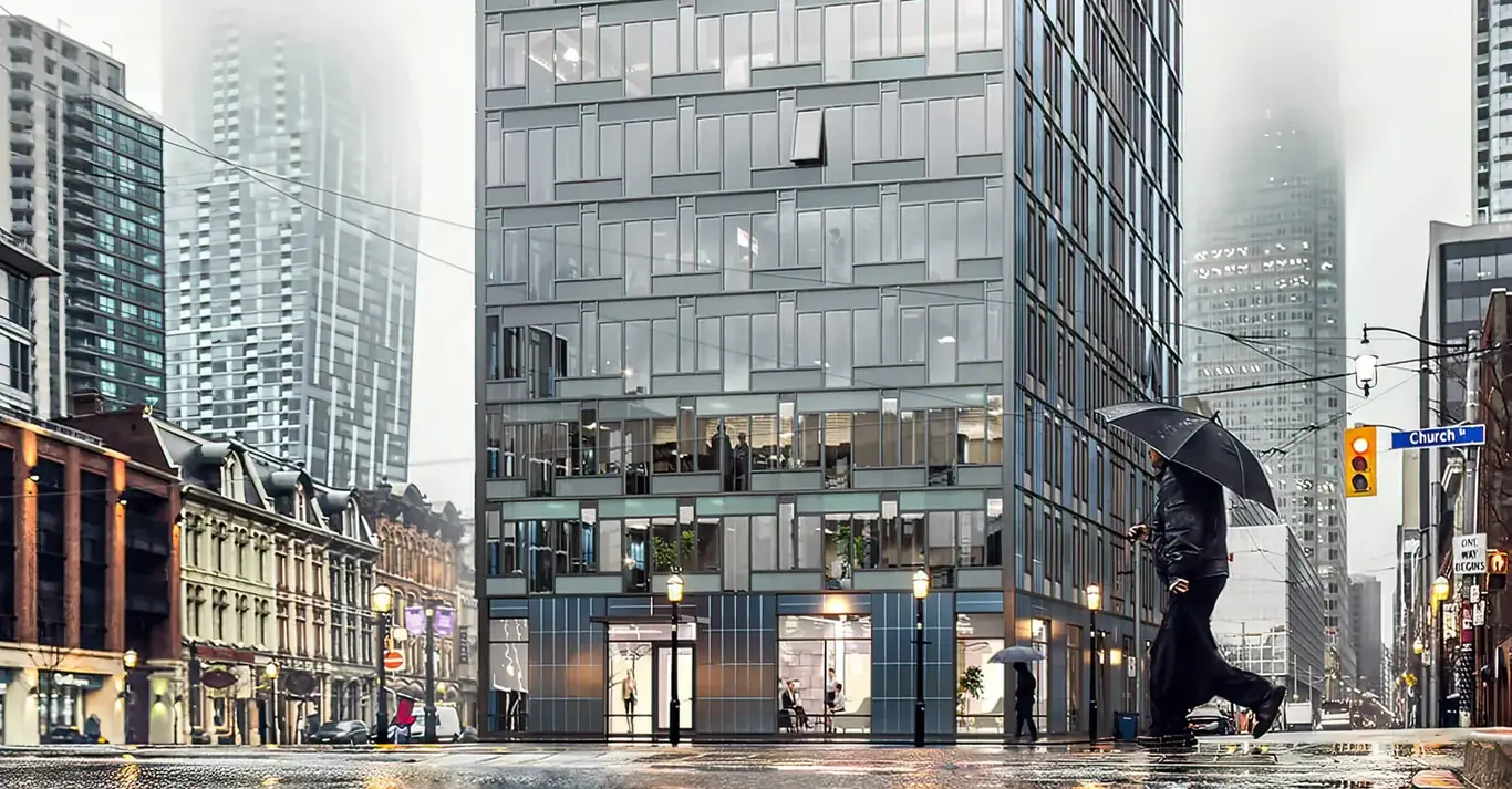 Office building rendering