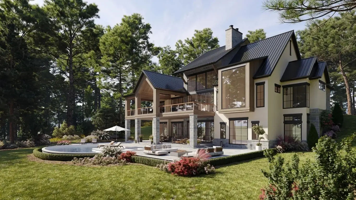 Luxury residential 3D rendering