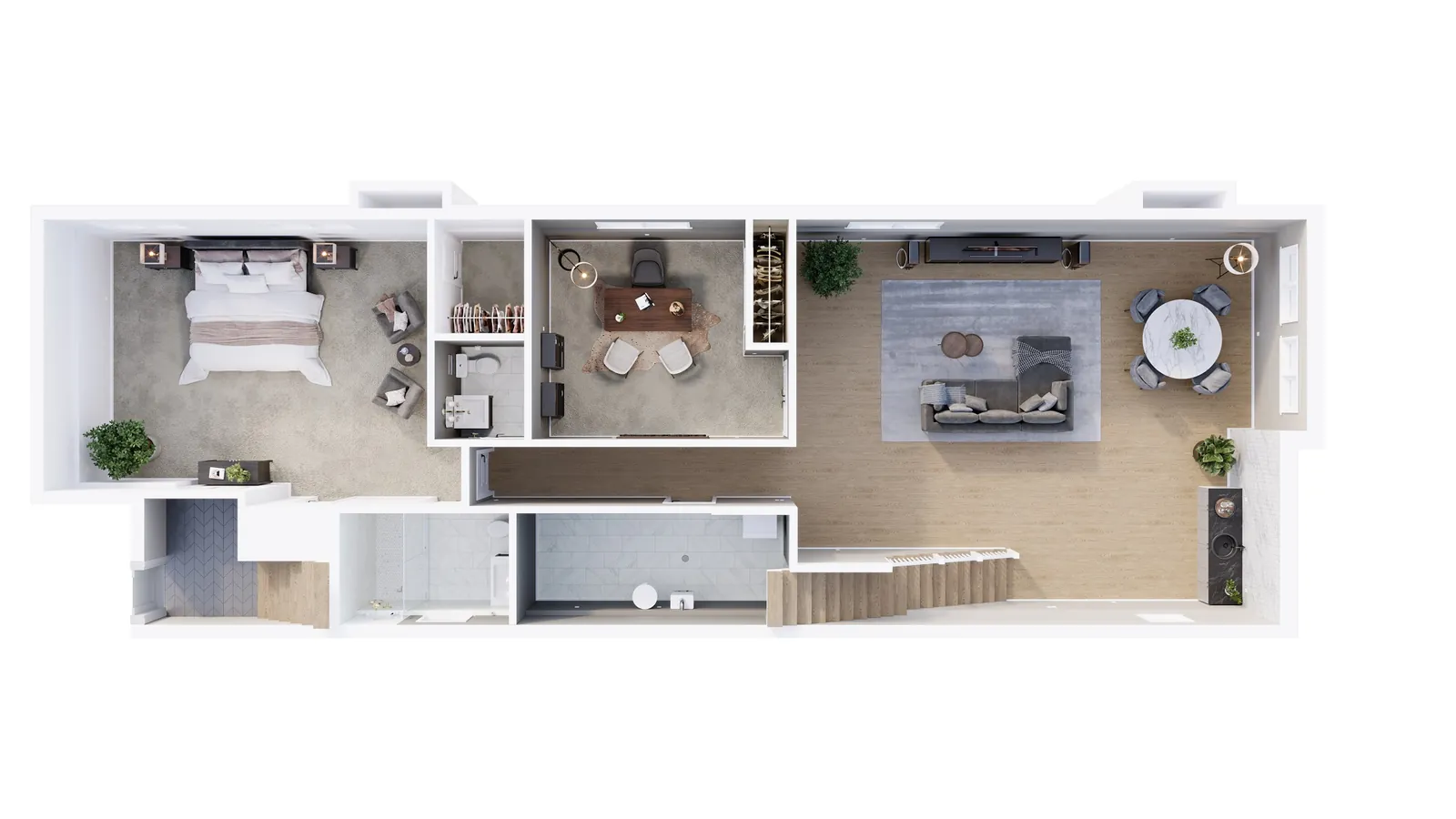 3D floor plan residential